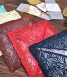 中國紅窗形大方雷雕喜帖 L20002